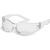 RUGGED BLUE - Bifocal Safety Glasses | Ansi Z87.1 Certified | Safety Glasses With Readers 2.0 | Scratch-Resistant Lenses | Impact-Resistant Eye Protection | Reading Goggles | 1 Pack - Clear Lens