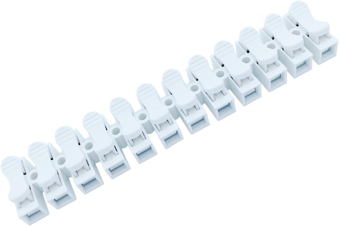 BCQLI 12-in 12-Out Wire Connector, Push-Type Self-Locking Quick Terminal Block,4PCS