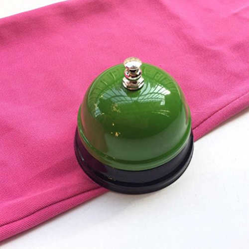 Big Call Bell, 2.95 Inch Diameter, Chrome Finish, All-Metal Construction, Desk Bell Service Bell for Hotels, Schools, Restaurants, Reception Areas, Hospitals, Warehouses by Molyveva (F)