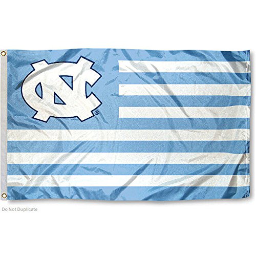 UNC Tar Heels Alumni Nation Stripes Flag
