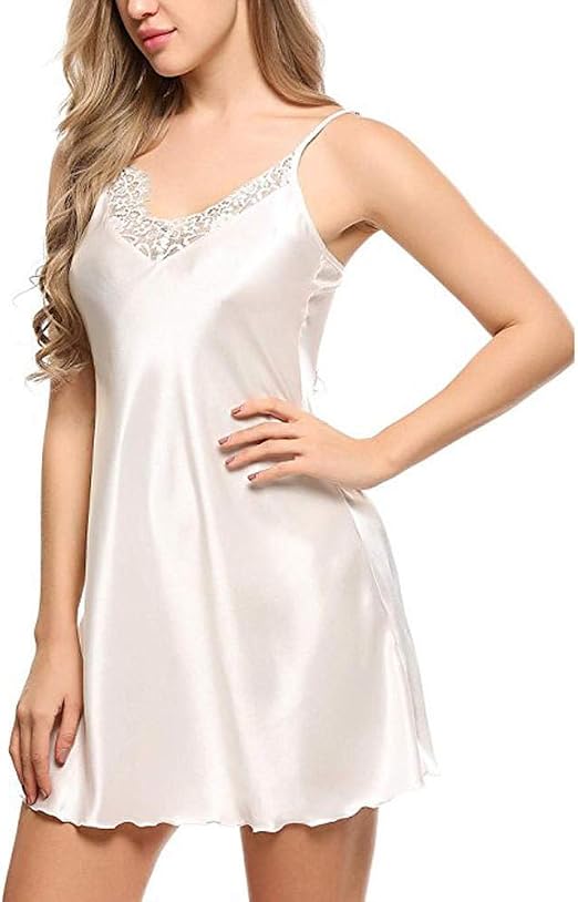 Costume Lingerie Père Noël Pour Femme – Robe De Nuit Sans Bretelles Avec Jupe évasée Et Fourrure Blanche - 2