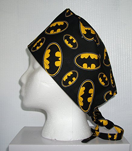 Scrub Hat Batman Symbols Cotton Fabric Nurse Cap Doctor Do-Rag Skull