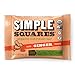 Simple Squares Paleo Protein Bars | Non GMO, Organic, No Dairy, Low Carb, Gluten Free Paleo Snacks | Naturally Made Breakfast Bars Gluten Free Snacks (Ginger Nuts & Honey - 12 Pack)