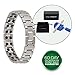 Earth Therapy Pure Titanium Magnetic Bracelet, Elegant Jewelry with 48 Magnets, 3.8 Oz