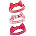 Yoga Sprout Baby Girls' 3 Pack Bow Baby Headbands