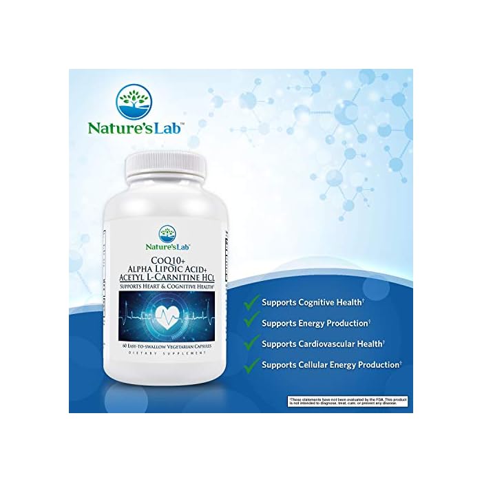 Nature’s Lab CoQ10 + Alpha Lipoic Acid + Acetyl LCarnitine HCl
