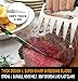 Walfos Stainless Steel Pulled Pork Shredder Claws - Essential for BBQ Pros - Strong Metal Pork Claw for Handling,Lift, Shredding, and Carving Meat - Ultra-Sharp Blades & Heat Resistant