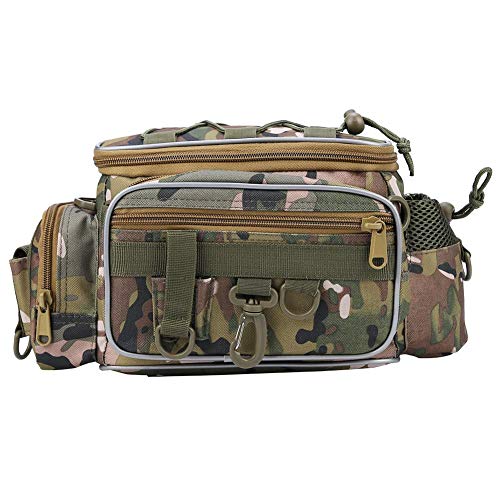 VGEBY1 Angelköder Tasche, tragbare Nylonköder Aufbewahrungstasche mit verstellbarem Gürtel Umhängetasche Angelzubehör – Bild 3