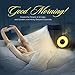 GoLIFEuP Wake Up Light Alarm Clock with Touch LED Display, Sunset and Sunrise Simulation, with 6 Natural Sounds, FM Radio and USB Charger - Perfect for Gift for Heavy Sleepers