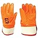 Better Grip BG105ORG Heavy Duty Premium Sandy finished PVC Coated-Supported Glove with Safety Cuff, Chemical Resistant, Large, Fluorescent Orange, Sanitation Gloves (12 Pair)