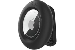 Belkin Apple AirTag Secure Holder with Clip - Durable Scratch Resistant Case Air Tag Spring Loaded Attach to Backpack, Clothi