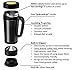 Consumer Associates Pour Over Coffee Maker Thermal Travel Mug Built-in Stainless Steel Dripper Double Walled Stainless Steel Insulation Reusable Paperless Filter