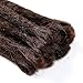 DAIRESS 10 Strands 22Inches Synthetic Dreadlock Extensions Single Ended Crochet Dreads Extension Reggae Hair Dread Locks Hippie Hair Extensions (#4 Medium Brown)