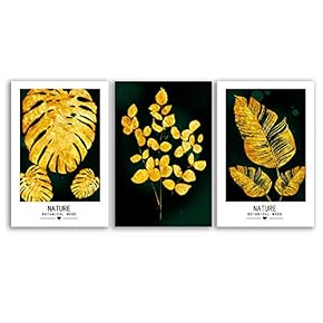 Canvas Wall Art for Living Room,Bedroom Home Artwork Paintings Luxe Living Art Ready to Hang - 16"x24" x 3 Panels