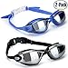 GAOGE Swim Goggles, Swimming Goggles,Pack of 2, Swim Goggles for Adult Men Women Youth Kids Child, Anti Fog UV Protection,with Nose Clip,Ear Plugs