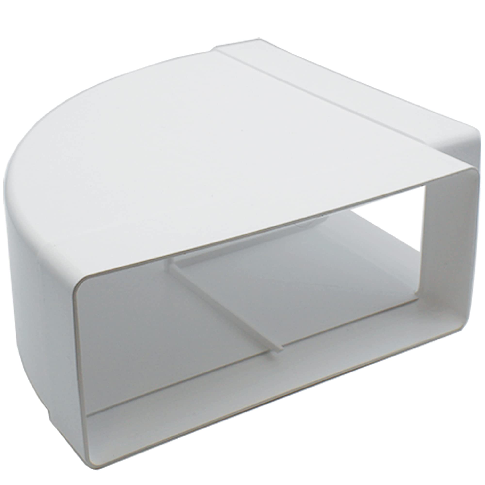 Kair 90 Degree Horizontal Elbow Bend 220mm x 90mm - 9 x 4 inch Rectangular Plastic Ducting Adaptor — image 1