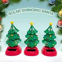 Shengruhua Bobble Head Toys Car Interior Decoration Solar Power Shaking Figure Swinging Christmas Tree Dancing for Cars Or Great Kids Toys Gift constructive