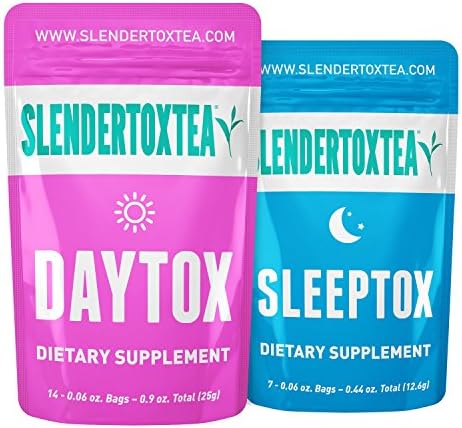 Slendertoxtea 14 Day Teatox: Colon Cleanse & Herbal Detox Tea (No Loose Leaf)