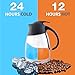 Thermal Insulated Coffee Carafe Pitcher 51 Oz - Vacuum Double Walled Stainless Steel Thermos Butler – Hot Chocolate Coffee Water Tea Beverage Server With Brush by Coffmax