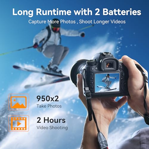 ENEGON NP-FZ100 Battery (2×3000mAh) 20W Fast Charging Set for Sony FX3 FX30 ZV-E1 ZV-E10II A1 A6600 A6700 A7III A7IV A7C A7CII A7CR A7RIII A7RIV A7RV A7SIII A9 A9II, Digital Display, SD Card Slot