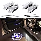 4Pcs Car Door light Ghost Shadow Welcome Light Logo Projector Emblem Accessories Courtesy Step Lights For BMW X5 E70 E90 E60 E87 F20 E92 E91 E61 F11 F18 E63 E64 F12 E65 X1 X3 X6 GT 3 5 6 7 X GT Series