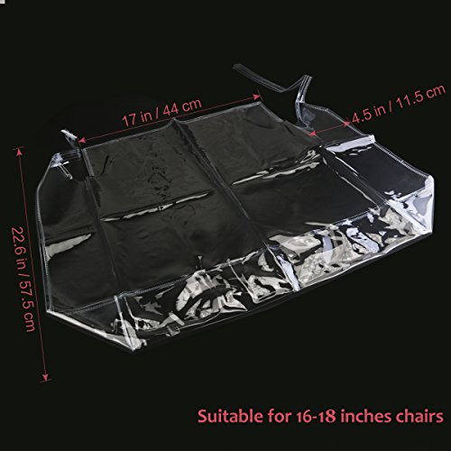 Homemaxs Plastic Chair Protector Waterproof Scratch Resistant Dining Chair Covers Reusable
