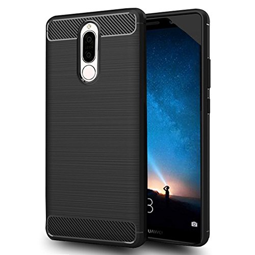 Huawei mate 10 lite case, Sucnakp TPU Shock Absorption Technology Raised Bezels Protective Case Cover formate 10lite Phone (Black)