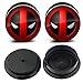 Caspian Jewelry Ear Stretching Plugs 1 Pair Deadpool Mask Ear Gauges Plugs