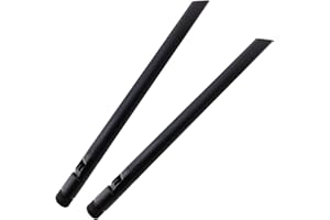 QAREQU WiFi Antenna (2-Pack) Dual Band 2.4GHz 5GHz 5.8GHz RP-SMA Male (Hole) 6dBi for Wireless Network Adapter Router