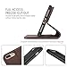 SHIELDON iPhone 7 Plus Case, Genuine Leather iPhone 8 Plus Wallet Folio Magnetic Case with Kickstand and Credit Card Slots Shockproof Case Compatible with iPhone 8Plus and 7Plus - Coffee Brown