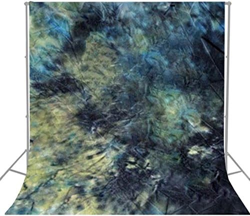 Julius Studio 6 X 9 Ft Crushed Dark Green Hand Dyed Muslin Backdrop Background Screen for Photo Video Studio, LIQ123-JSAG