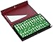 Double 6 Jumbo Green Domino Tournament Professional Size Set of 28