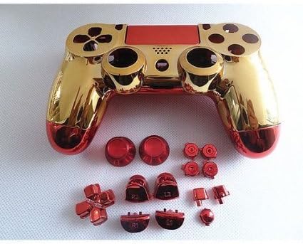 laixing High Quality # A934 on Gold + Network Controller Full Housing Shell for PS4 Playstation 4 dualsho