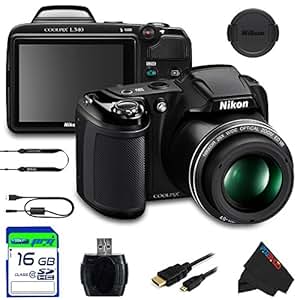 Amazon.com : Nikon COOLPIX L340 Digital Camera (Black