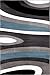 Abstract Contemporary Modern Blue Area Rug 5' 3