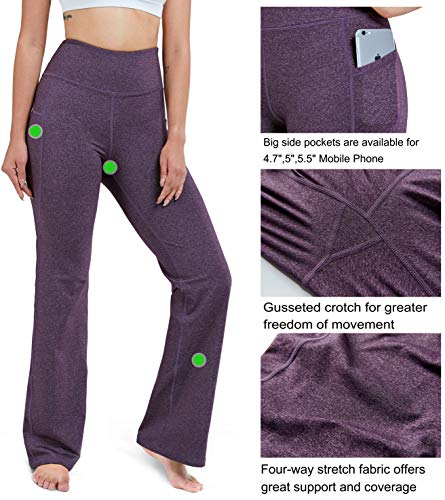 28303234-Inseam-Womens-Bootcut-Yoga-Pants-Long-Bootleg-High-Waisted-Flare-Pants-with-Pockets