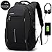 Laptop Backpack Rucksack Asltoy 17.3 inch Notebook Business Backpack Large Capacity TSA Lock Anti Theft Water Resistant USB Charging Port Headphone interface Travel bag College Bag School Bookbag (Bk)
