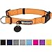 Phydeaux's Strong 'n Soft Nylon Dog Collar, Orange (8 Colors), Large, Neck 17