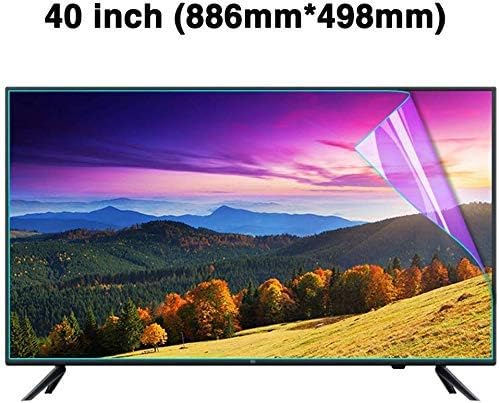 FOTEE TV Screen Protector, 40 Inches Non-Glare Ultra-Clear Eye Protection Anti Scratch Screen Protectors Anti-Blue Light Privacy Filters,886x498mm