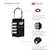 TSA approved Luggage Lock(2 packs),Disveo Resettable 4-digit Combo Combination Padlock Travel Lock for Suitcases