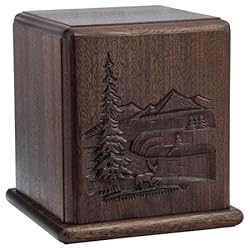 Silverlight Urns In The Woods Carved Wood Cremation