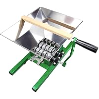 Fruit and Apple Crusher - 7L Manual Juicer Grinder,Portable Fruit Scratter Pulper for Wine and Cider Pressing(Stainless…