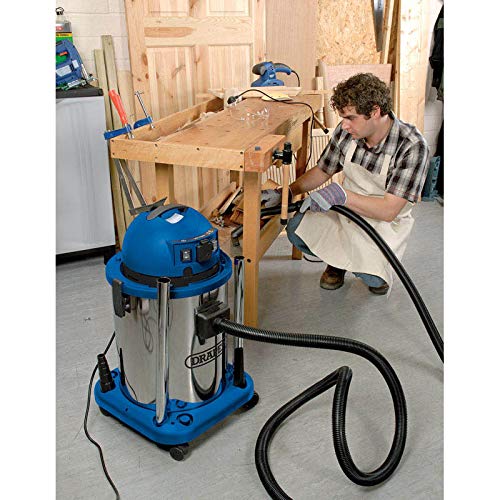 Draper 48499 Wet & Dry Vacuum Cleaner with Stainless Steel Tank 230V, 50L, 1400W - Image 3