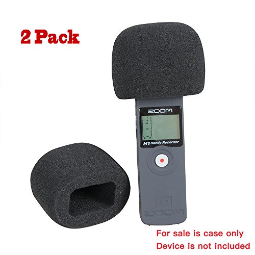 2 Pcs Foam Windscreen for Zoom H1 Handy Portable Digital Recorder by Hermitshell