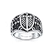 Bling Jewelry Stainless Steel Celtic Medieval Cross and Shield Mens Ring