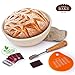 Proofing Basket Baking Kit for Professional and Beginner Bakers – Natural Wooden Bread Basket and Bread Baking Supplies Set with Silicone Bench Scraper, Bread Lame, and Cloth Liner by A Piece of Bake