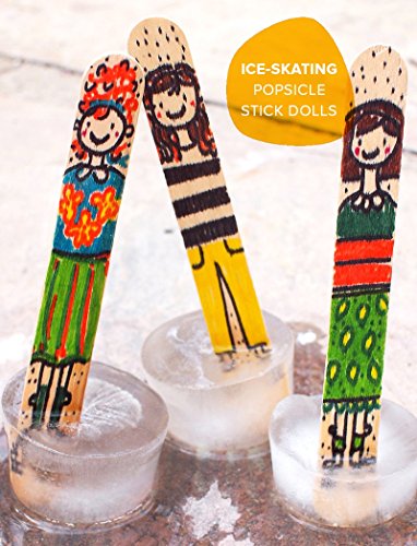 Korlon 200 Pcs Craft Sticks Ice Cream Sticks Wooden Popsicle Sticks 4-1/2" Length Treat Sticks Ice Pop Sticks