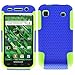 Blue Green 2 in 1 Hybrid Rubber Plastic Skin Case Cover for Samsung Galaxy S Vibrant T959/ Samsung Galaxy S 4g/ T-mobile