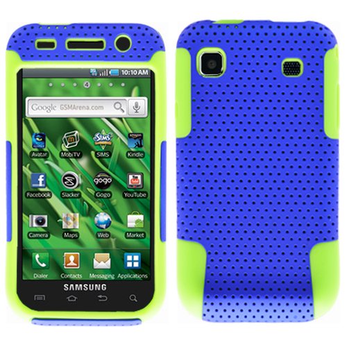 Blue Green 2 in 1 Hybrid Rubber Plastic Skin Case Cover for Samsung Galaxy S Vibrant T959/ Samsung Galaxy S 4g/ T-mobile Blue Green 2 in 1 Hybrid Rubber Plastic Skin Case Cover for Samsung Galaxy S Vibrant T959/ Samsung Galaxy S 4g/ T-mobile