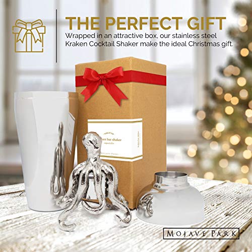 Octopus Cocktail Shaker Bottle Bar Stainless Steel Shaker And